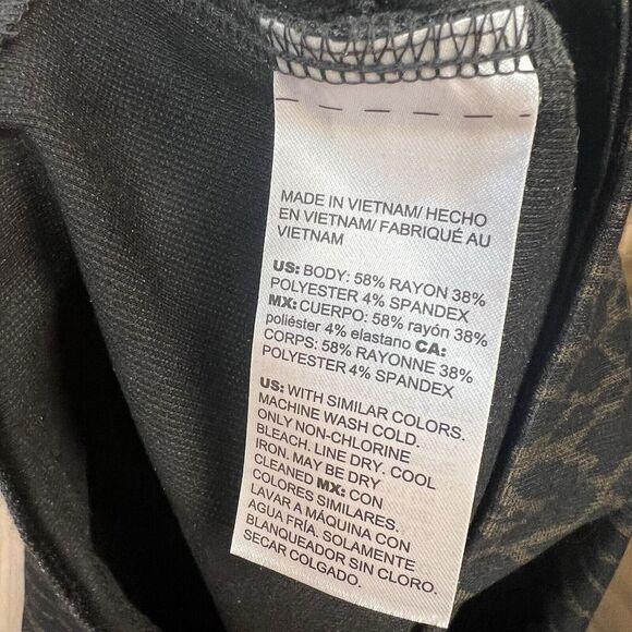 Chico’s Cheetah Print Tailored Ponte Leggings SZ 2/12 - Picture 7 of 8